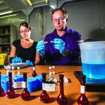 Chemical engineer Vicki Chavez worked with Kevin Fleming to prove that iron sulfate mixed with ammonium nitrate could produce a non-detonable fertilizer