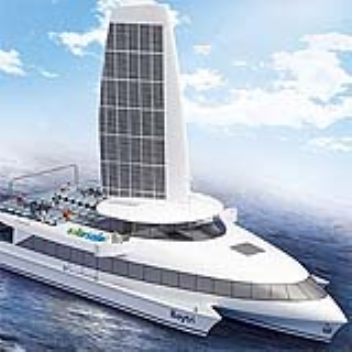 Large solar paneled wings to supply yachts with the needed power