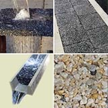 Permeable paving stones allows water to pass through it