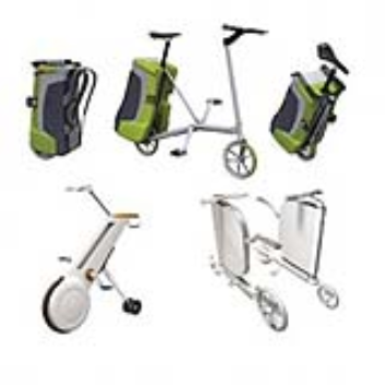 Bicycle which can be folded into its rear carry case