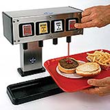 Soda like dispenser but with food sauces