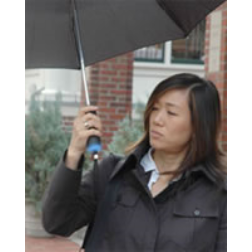 Weather forecasting umbrella