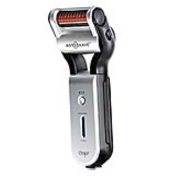 Electric shaver with a nine blade rotating shaving head