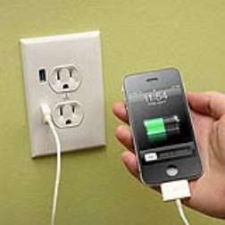 Power outlet with USB ports