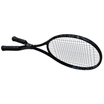 Two-handed tennis rackets to provide equally well play from both sides of the body