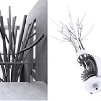 Branch designs helps the air flow more freely