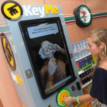 KeyMe stores a copy of your house key in the cloud, this way you can print a new one at a kiosk if you would ever lose the original one