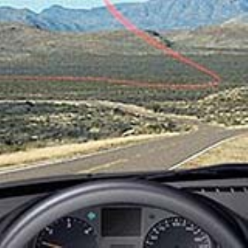 3D cable image on a windscreen helps guide the driver