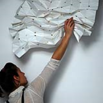 A curtain with incorporated magnetic structure