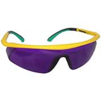 Purple-shaded glasses help to spot garden trouble in advance