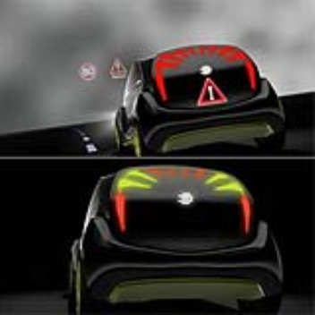 LED rear windshields gives information to those behind you