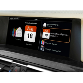 view iPhone calendar through BMW's ConnectedDrive system