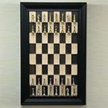 Wall mounted chess game