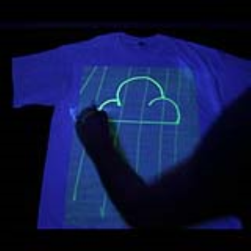 Glow t-shirts you drawn on with UV penlights