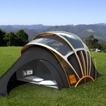 Solar tent to help recharge electrical appliances