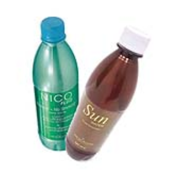 Sun water for tanning and nico water to help quit smoking