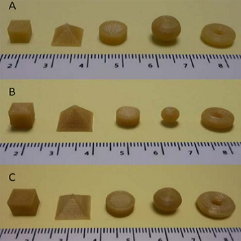 3D-Printed Tablets Release Drugs at Different Rates