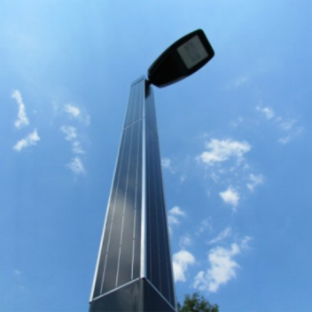 World's First Solar Lamp Post