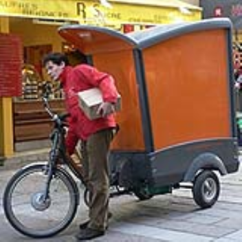 Delivery bicycles instead of trucks