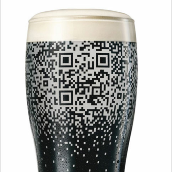 Guinness QR cup