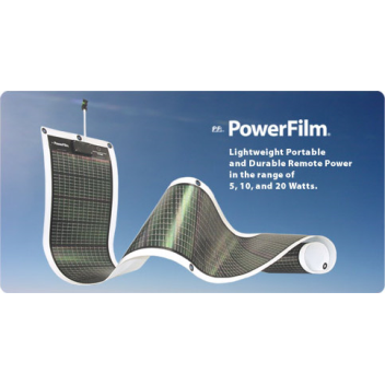 PowerFilm rollable solar-powered battery charger