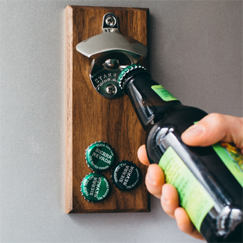 Magnetic Wall Mounted Bottle Opener