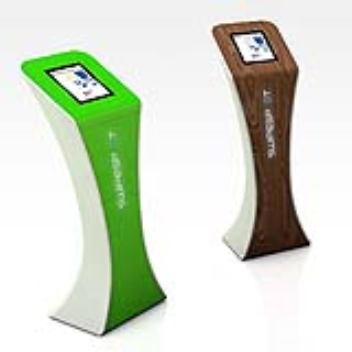 Tablet stand provides an elegant and outstanding presentation for interactive communication