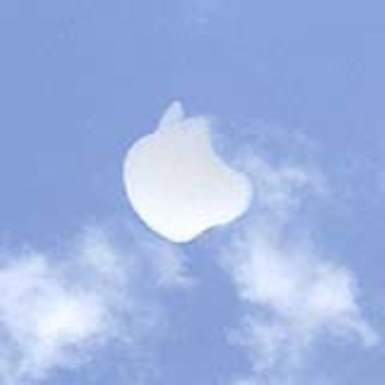 Logo shaped clouds