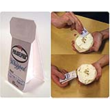 Packaging that lets you squeeze the contents, then easily spread it