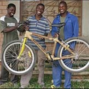 bicycle made from self grown bamboo