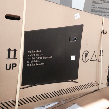 Bike Company Eliminates Shipping Damage by Printing TV on Box