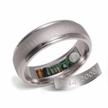 The Remember ring  is powered by HotSpot technology that will raise the ring’s temperature a few degrees so you won’t ever forget what day it is