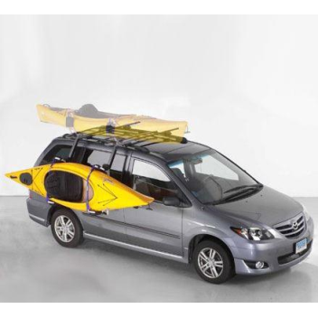 A vehicle roof rack system that uses sides