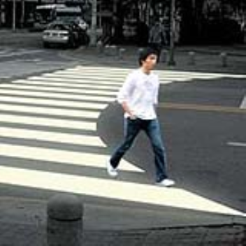 Pedestrian crossing adjusted to the way people actually cross the road