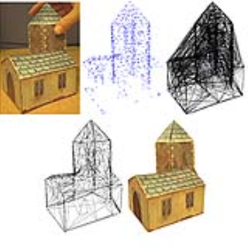 A program able to build 3D models of textured objects in real-time, using only a standard computer and webcam