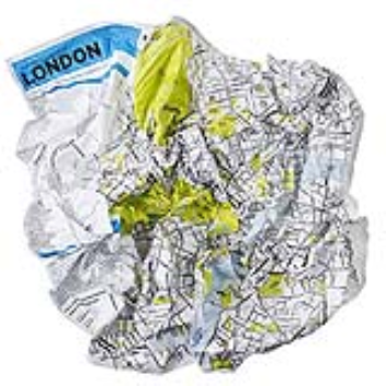 A city map that you don't need to fold