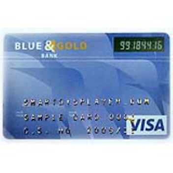 Credit card with built-in display