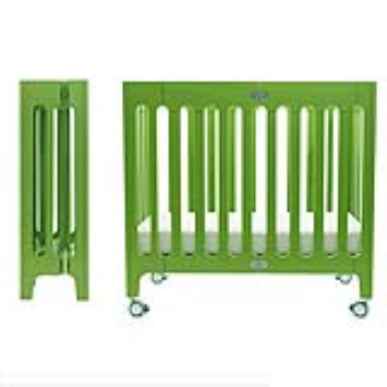 Folding wooden crib