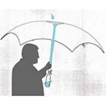 Water-filtering sustainable umbrella