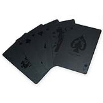 Deck of cards which are black