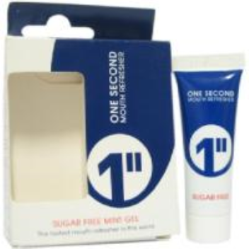 One Second mouth refresher, a sugar free mouth refreshing gel ,gives an instant fresh breath