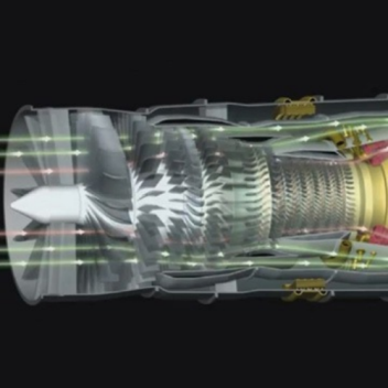 Cross-section of the GE ADVENT engine design