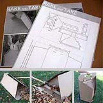 Easy to make cardboard composter for raked up leaves