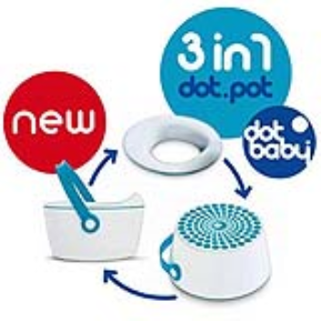 Three in one baby potty, step