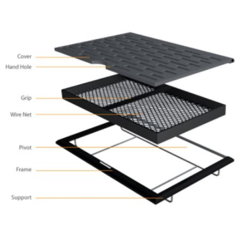 filter drains separate wet waste from trash