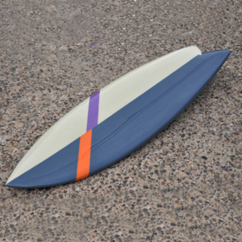 Asymmetrical Surfboard has a smaller turning radius