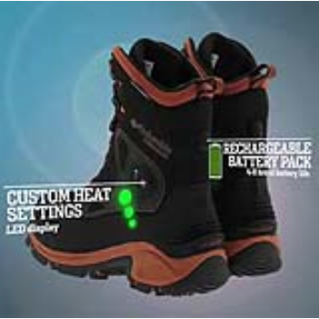 Rechargeable heating system keeps feet warm