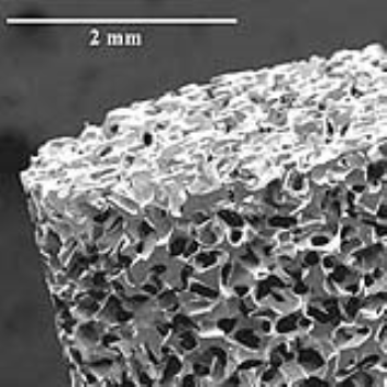 Shape memory metal foam  which can change shape