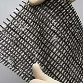 A stretchy, conductive material consisting of carbon nanotubes