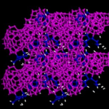 Simulated structure of buckyballs and new super-hard material